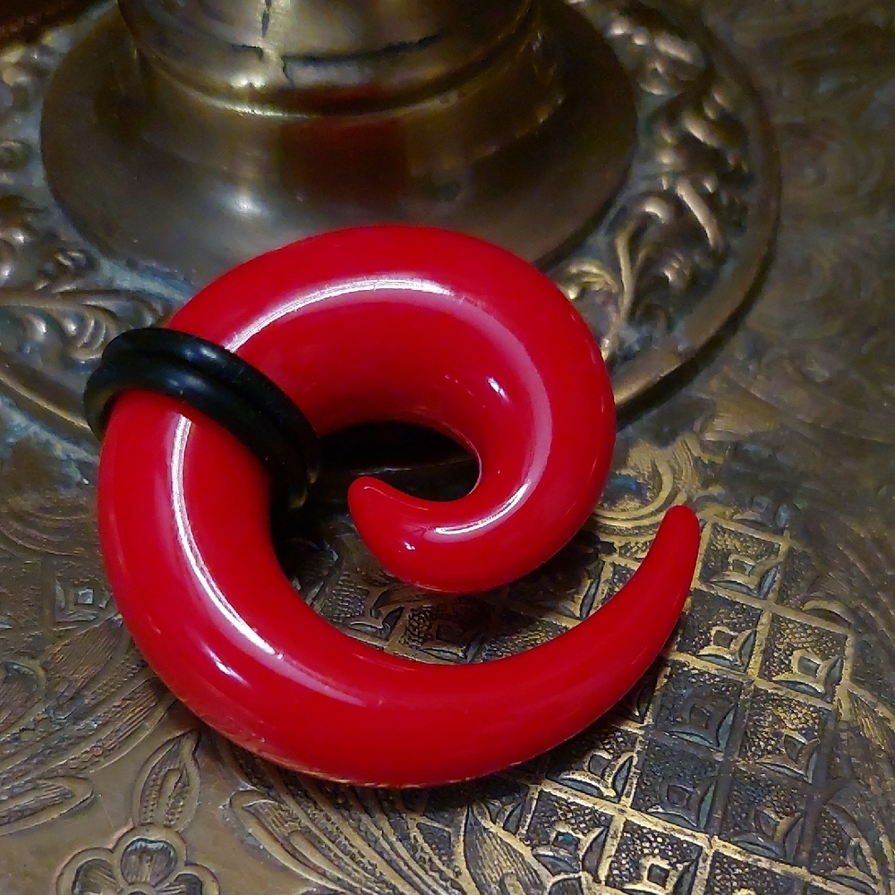 Red Acrylic Spiral